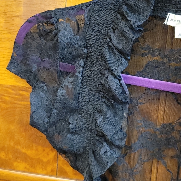 Zenana Outfitters Lace Snag/bolero Size S - Picture 4 of 16